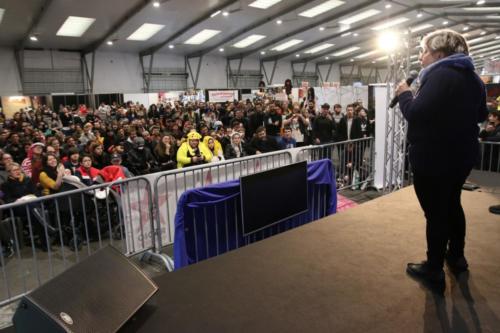 Beaucoup de spectateurs pour assister à la conférence de Brigitte Lecordier et surtout être témoins d’un fameux « nuage magique ! »